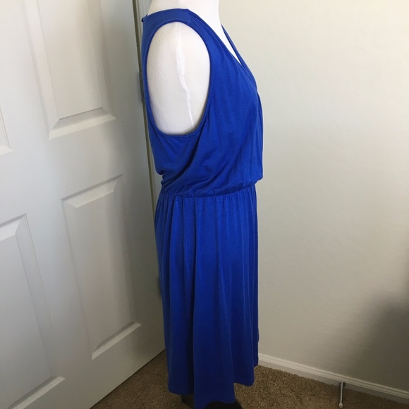 NWT Old Navy Blue Sheath Key Hole Dress - Picture 5 of 5